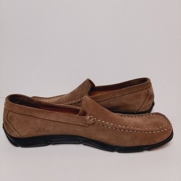 GEOX Respira Driving Loafer Shoes Suede Tan Men's Sz US 9 | Eur 42 - Picture 8 of 13